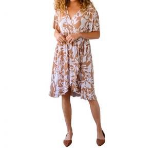 NEW SHOPIN IN LA conversation starter dress in tan